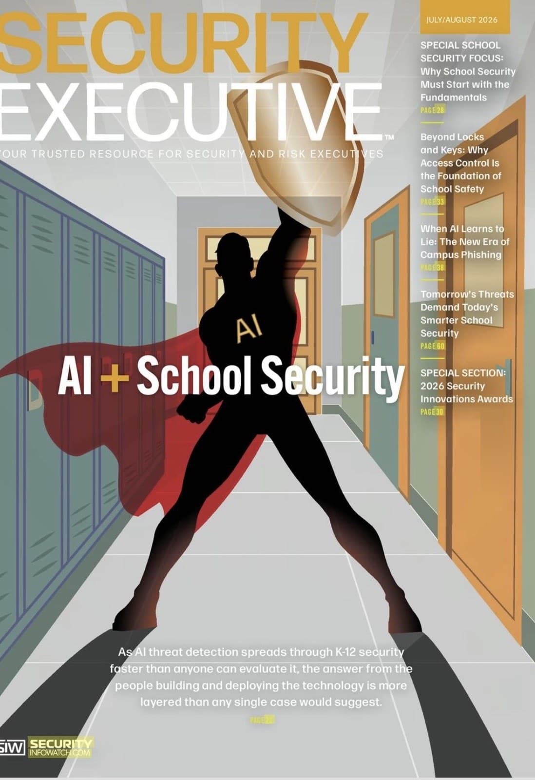 Security Executive magazine cover, July/August 2026 issue