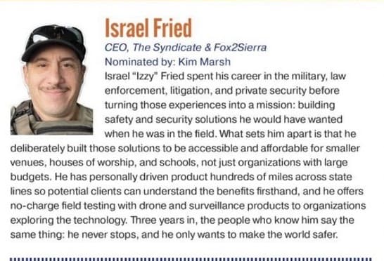 Security Executive profile of Israel “Izzy” Fried, CEO of The Syndicate